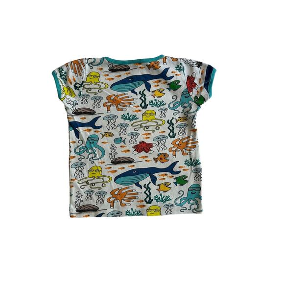 Duns of Sweden Ocean Creatures Organic Cotton T Shirt Size 4 - Picture 2 of 3